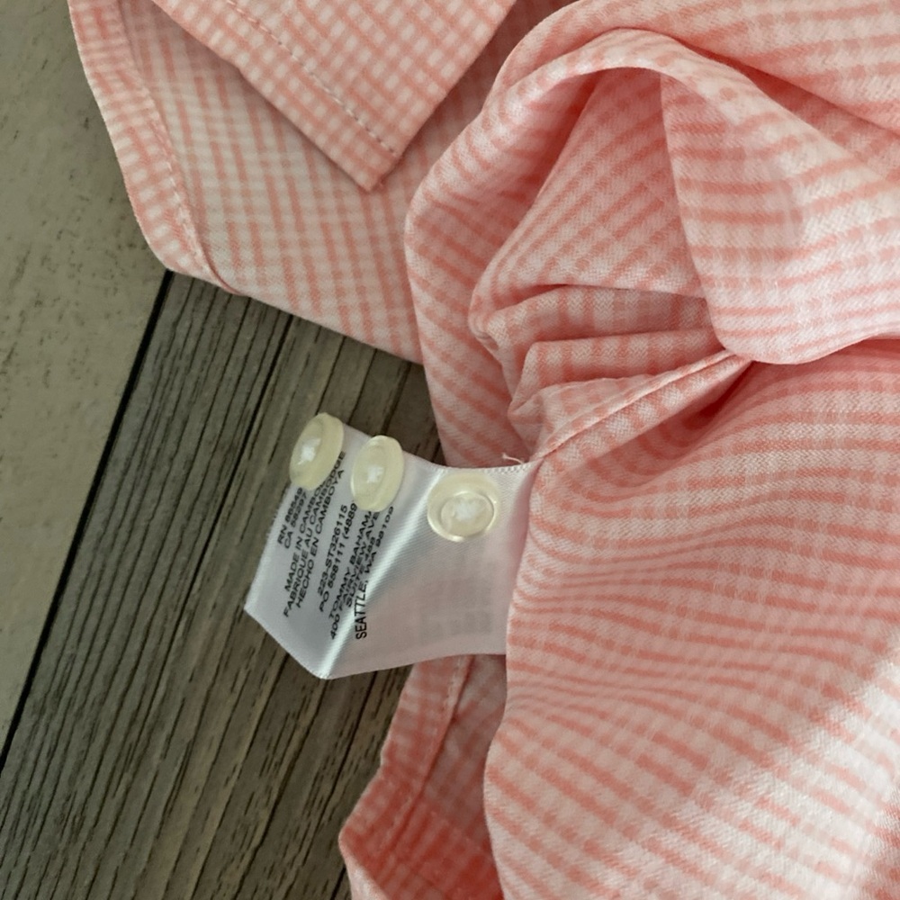Tommy Bahama Mens Sarasota Stretch Button Shirt Ventura Coast Primrose Pink L - Picture 7 of 9